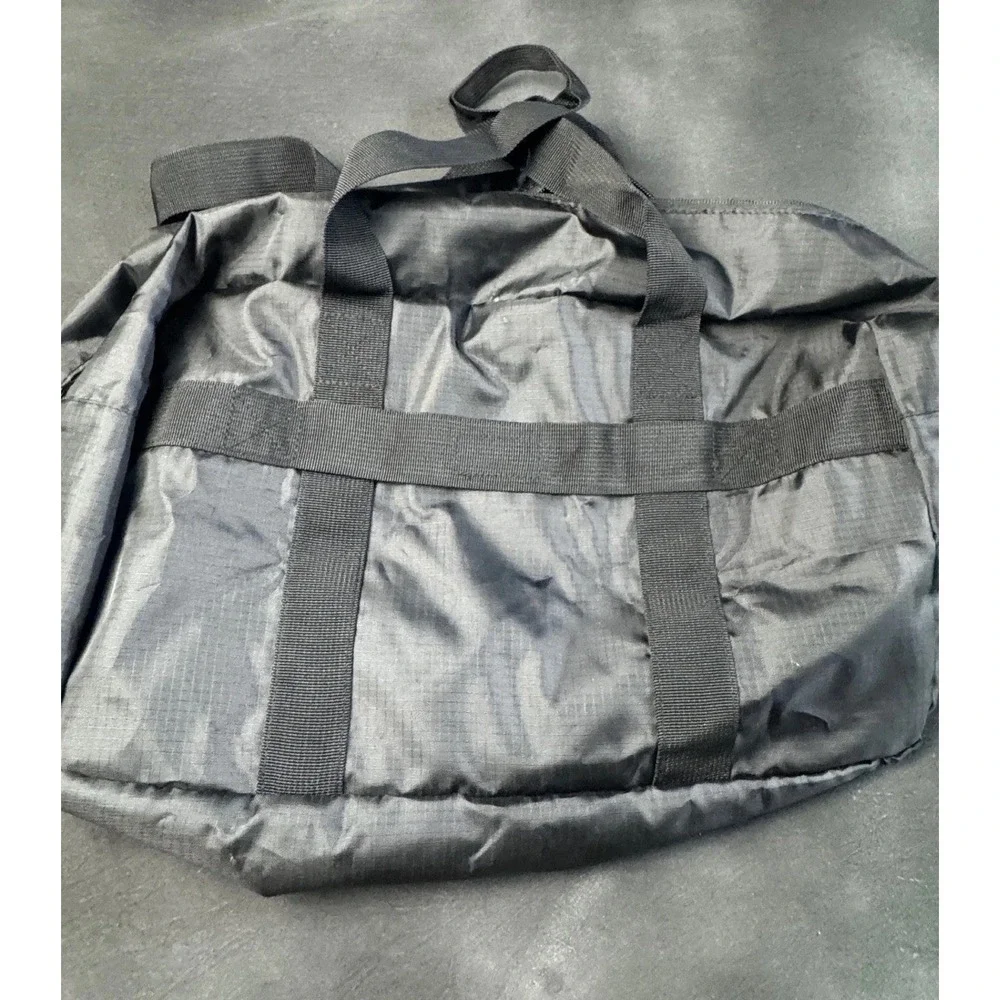 Uniqlo Black Ripstop Nylon Duffle Bag Travel Gym Weekender Lightweight